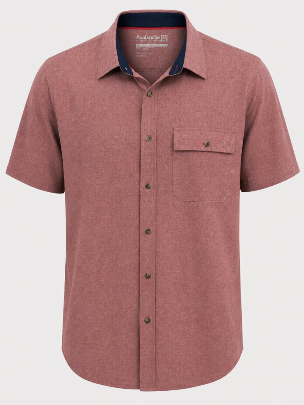 Avalanche Button Up Shirt XXL Stretch Performance Short Sleeve Outdoor Casual  D